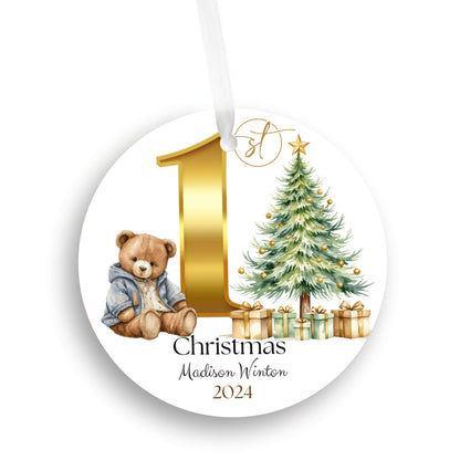 Baby’s First Christmas Watercolor Ornament