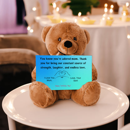 Teddy Bear Gift You know you're an adored mom, the kind who fills hearts with warmth and homes with love.