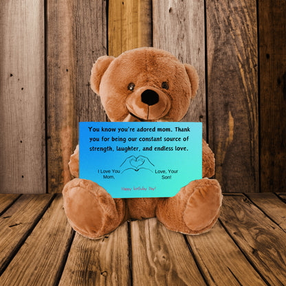 Teddy Bear Gift You know you're an adored mom, the kind who fills hearts with warmth and homes with love.