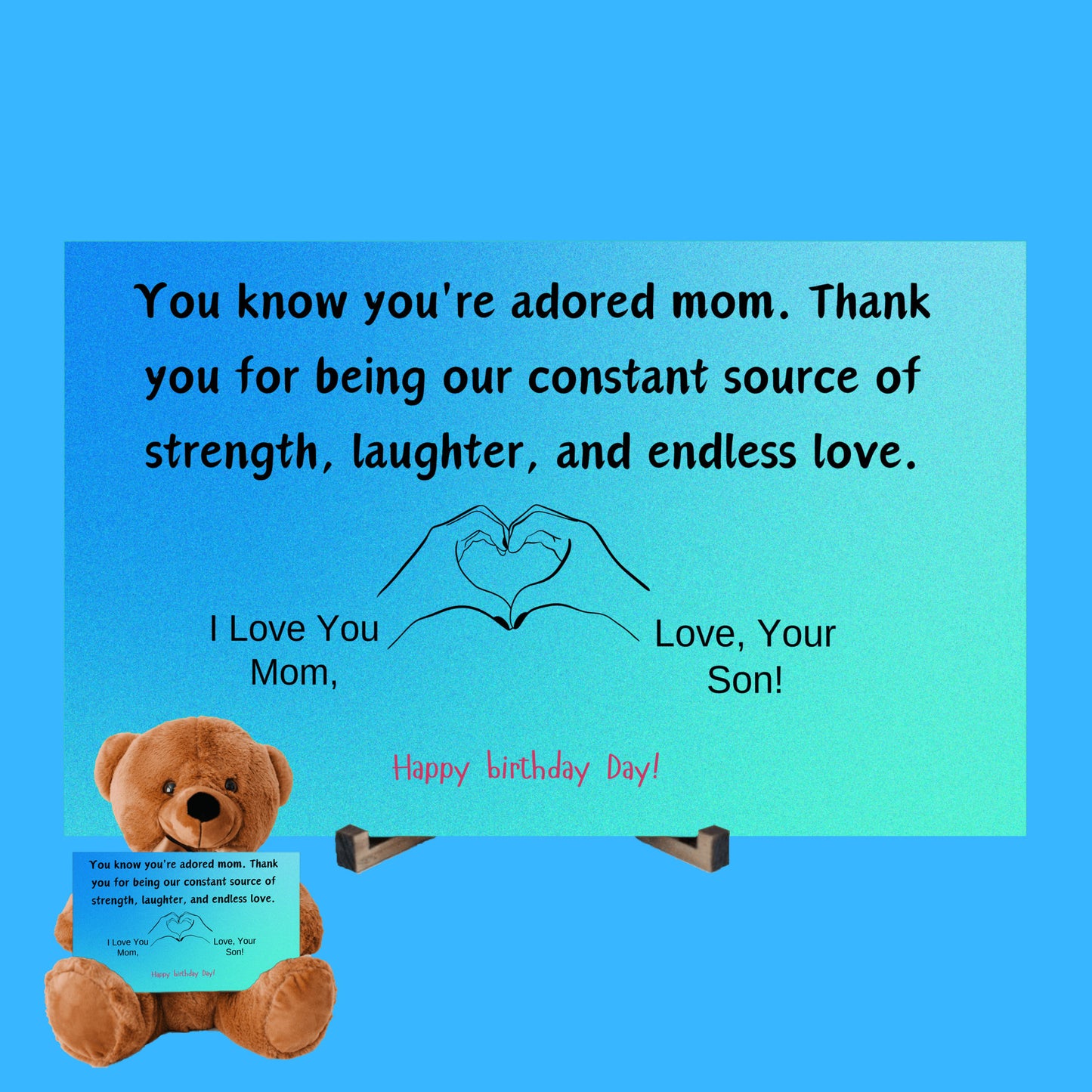 Teddy Bear Gift You know you're an adored mom, the kind who fills hearts with warmth and homes with love.