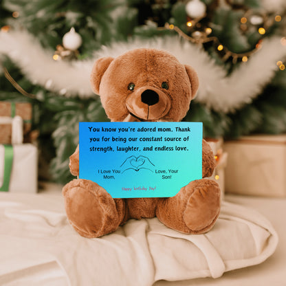 Teddy Bear Gift You know you're an adored mom, the kind who fills hearts with warmth and homes with love.