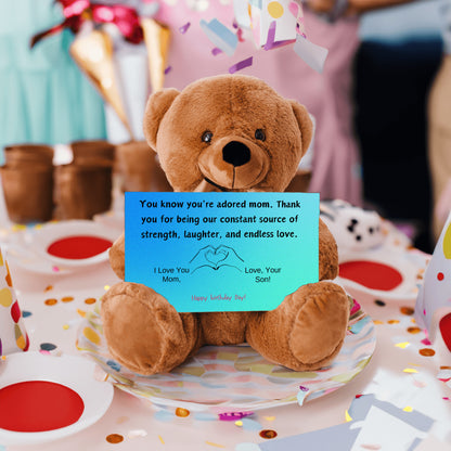 Teddy Bear Gift You know you're an adored mom, the kind who fills hearts with warmth and homes with love.