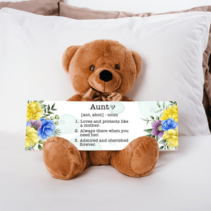 Aunt's Love Teddy Bear – A Live Love Note from the Heart