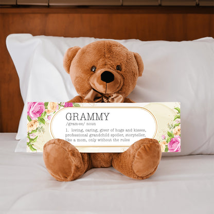 Grammy's Love Note with Kisses – A Gift of Heartfelt Sayings