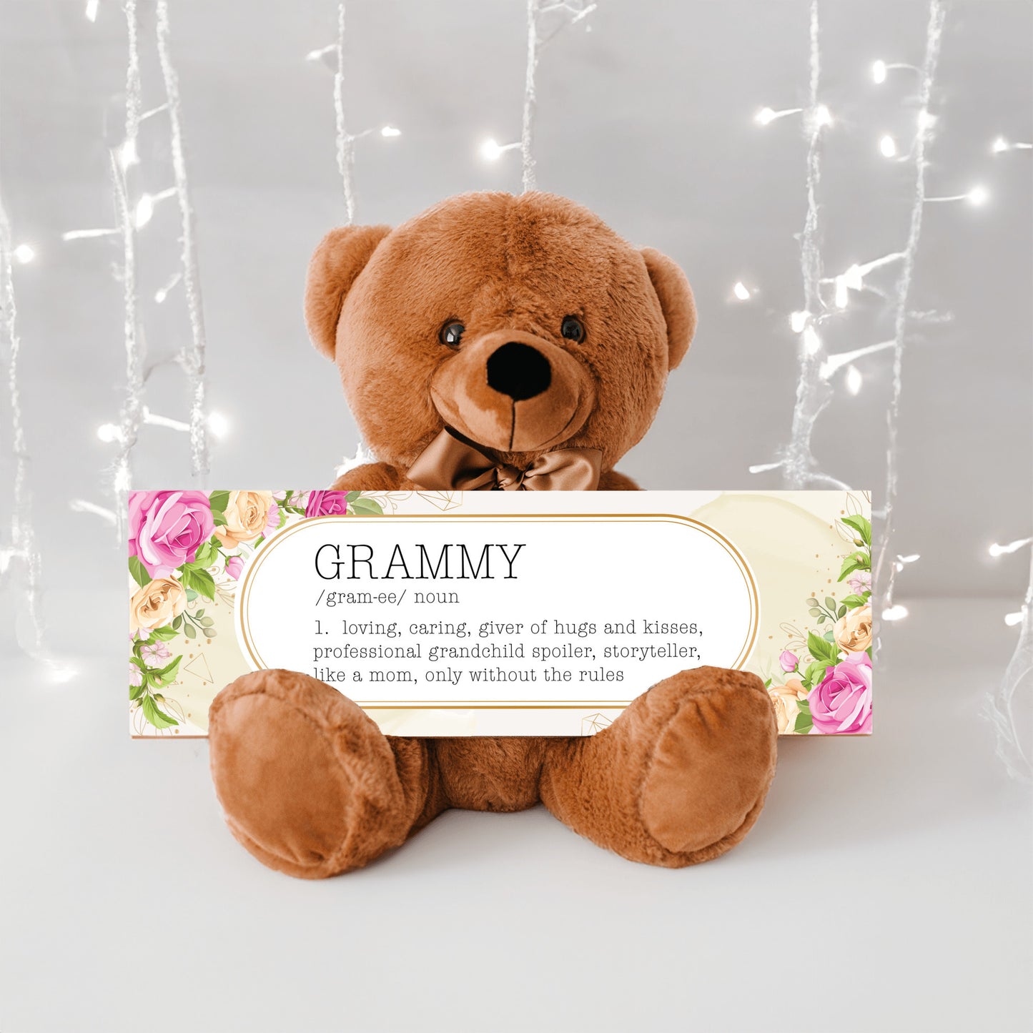 Grammy's Love Note with Kisses – A Gift of Heartfelt Sayings