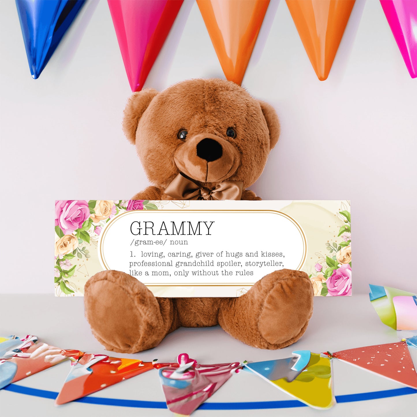 Grammy's Love Note with Kisses – A Gift of Heartfelt Sayings