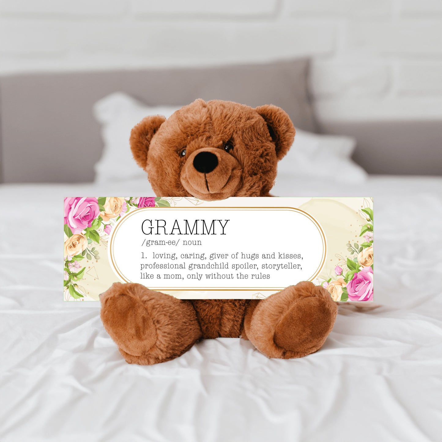 Grammy's Love Note with Kisses – A Gift of Heartfelt Sayings