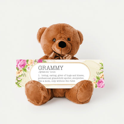 Grammy's Love Note with Kisses – A Gift of Heartfelt Sayings