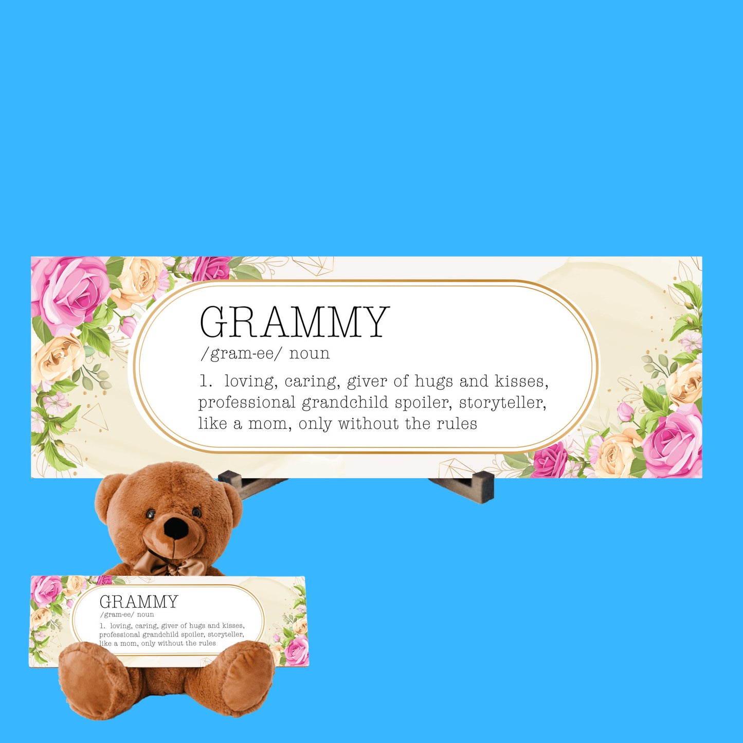 Grammy's Love Note with Kisses – A Gift of Heartfelt Sayings