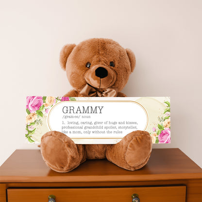 Grammy's Love Note with Kisses – A Gift of Heartfelt Sayings