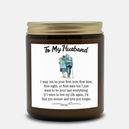 To My Husband –Blackberry and Vanilla  Scented Candle with Love