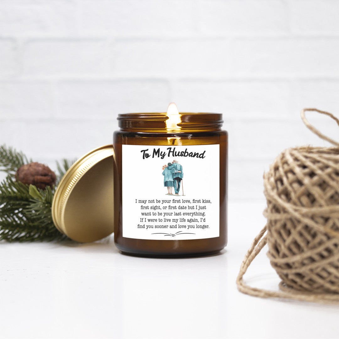 To My Husband –Blackberry and Vanilla  Scented Candle with Love