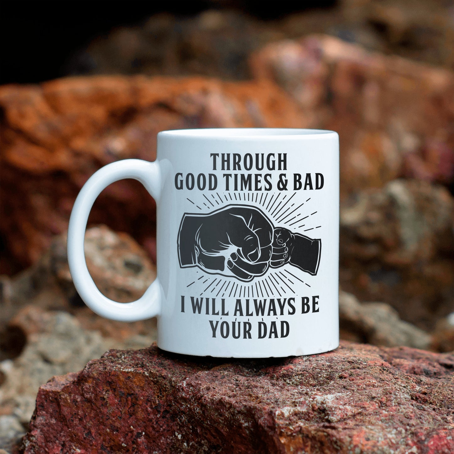 In Good Times and Bad Times: I'll Always Be Your Dad Mug – A Perfect Match for the Dog Tag Gift