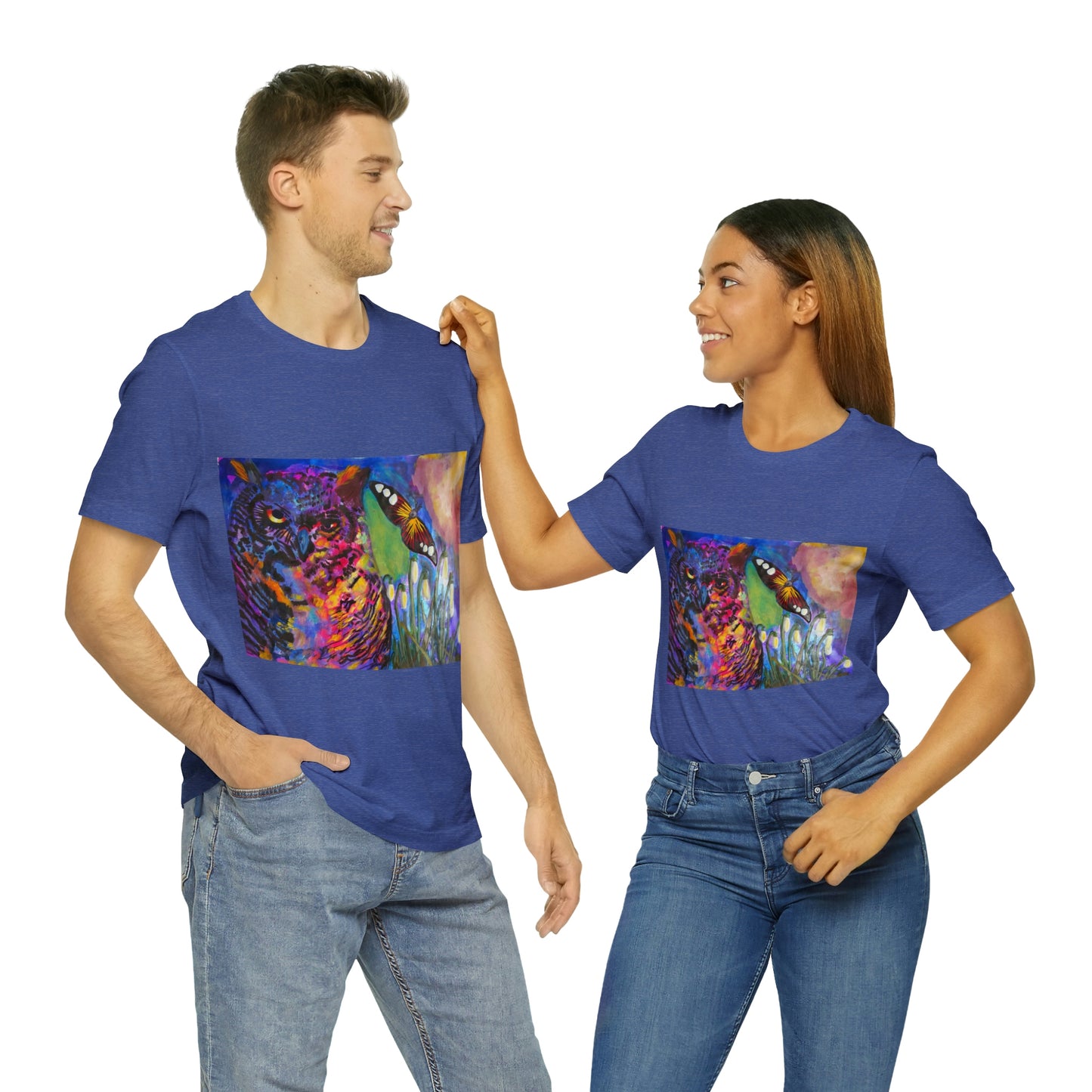 Wink Owl T-Shirt - Symbol of Wisdom and Intuition artwork by Lisa Marie